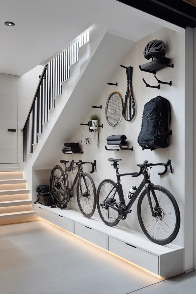 14. Bike or Sports Equipment Storage