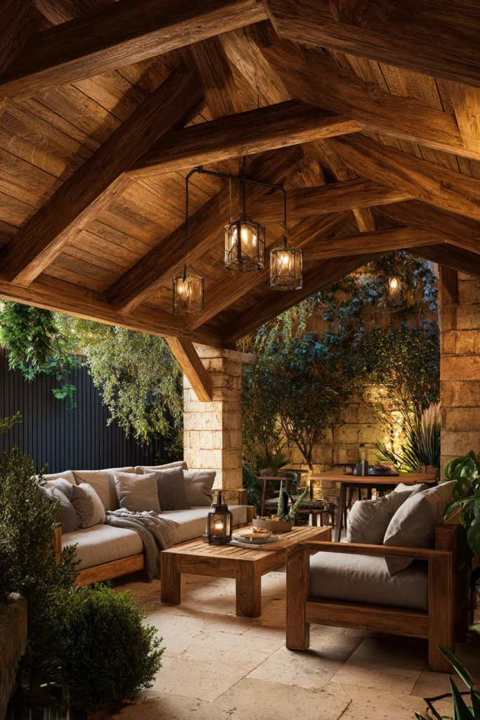 4. Solid Timber Roof
