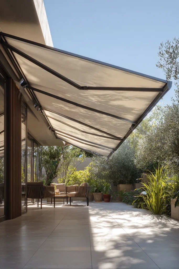 6. Retractable Awning Roof