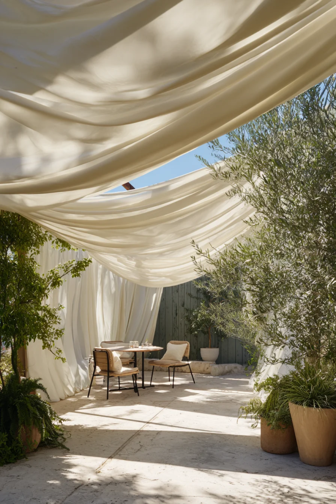 9. Fabric Canopy Roof