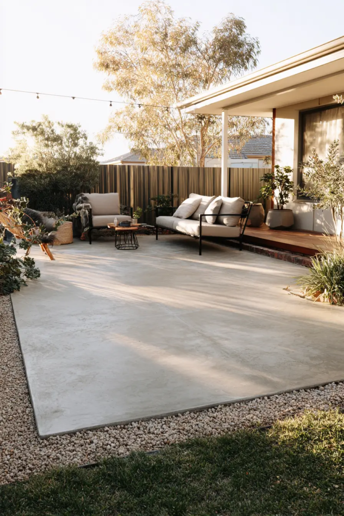 Budget Backyard Concrete Patio Ideas That Still Look Good