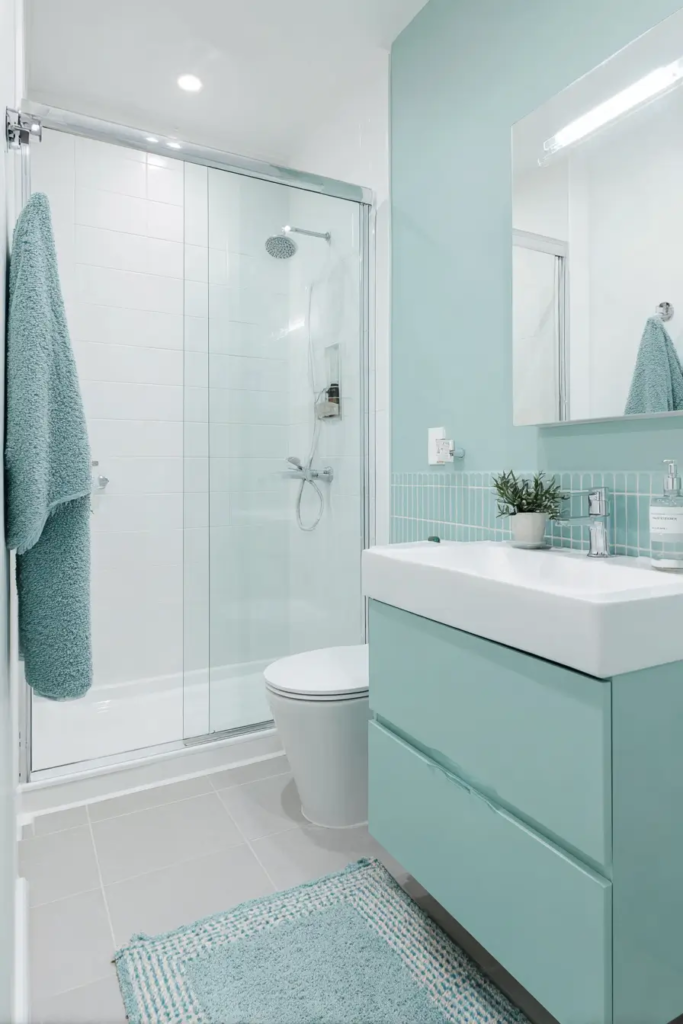 Budget Friendly Teal Bathroom Makeovers