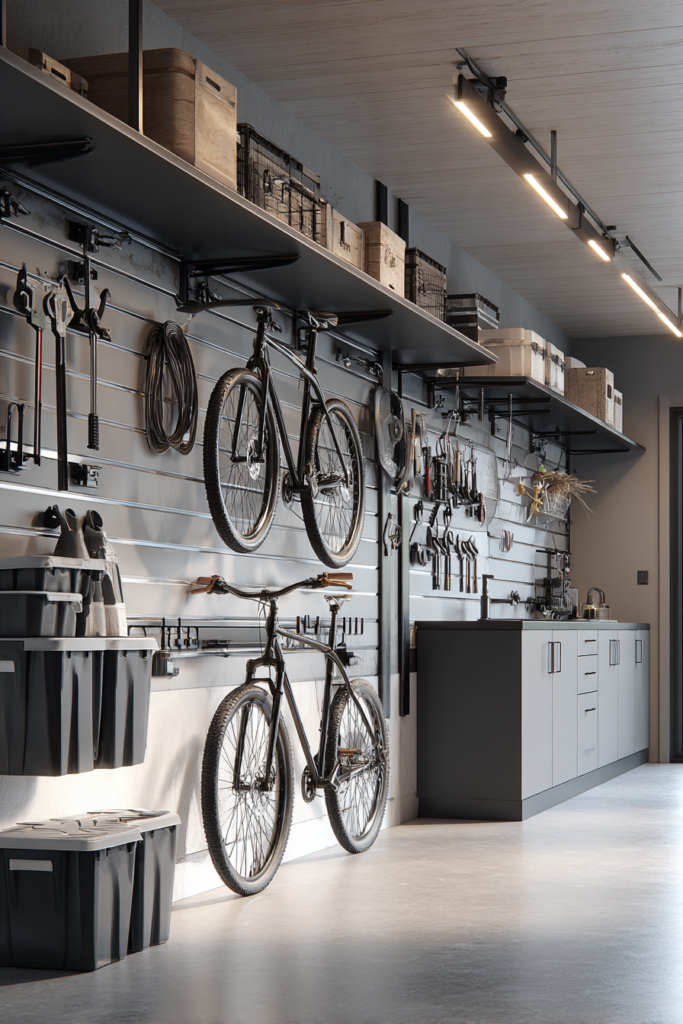 Closet with Hooks and Rails