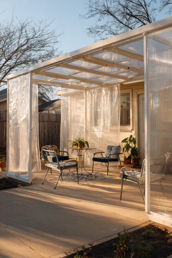 DIY PVC frame patio enclosure kits