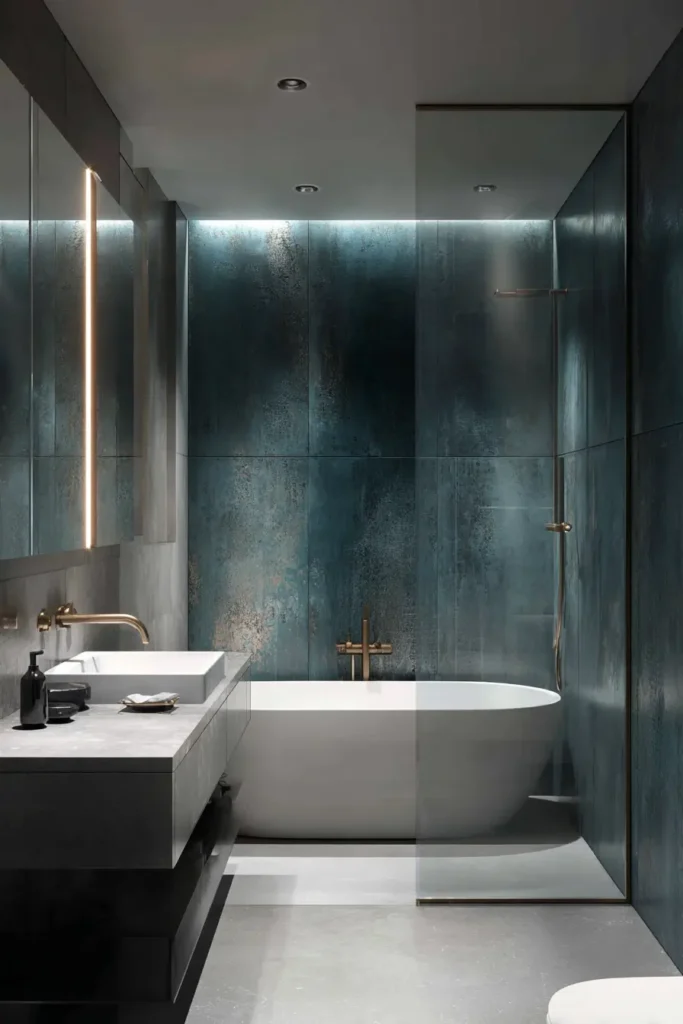Dark Teal Bathroom Ideas for a Luxury Feel