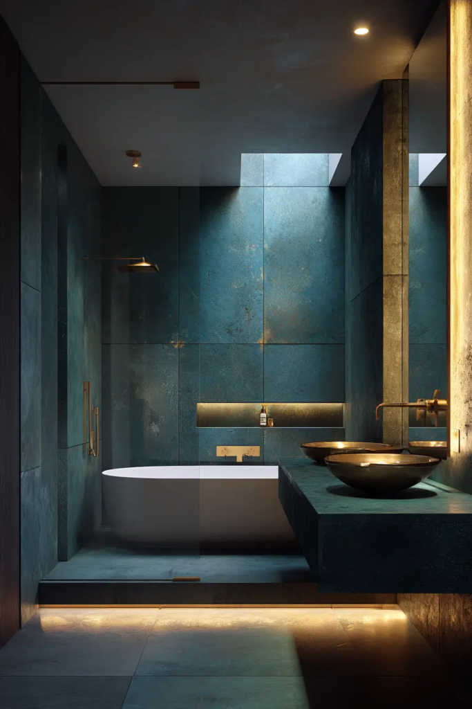 Dark Teal Bathroom Ideas for a Rich Look
