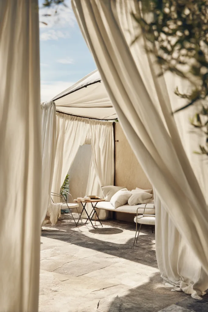 Fabric canopy enclosures