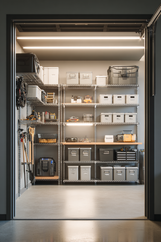 Floor to Ceiling Garage Closets