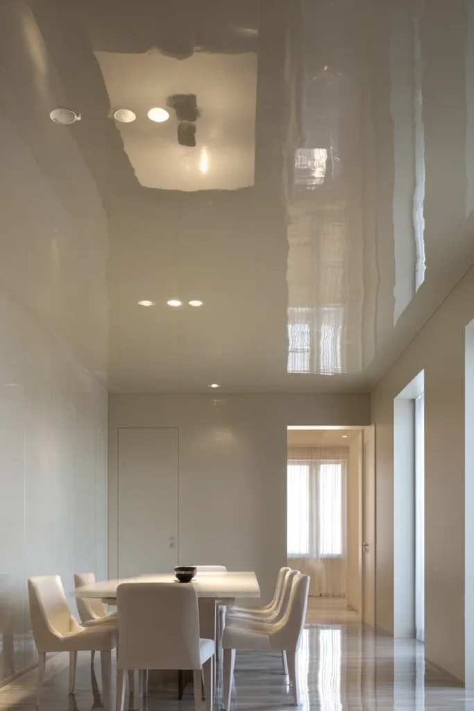 Glossy Reflective Ceiling