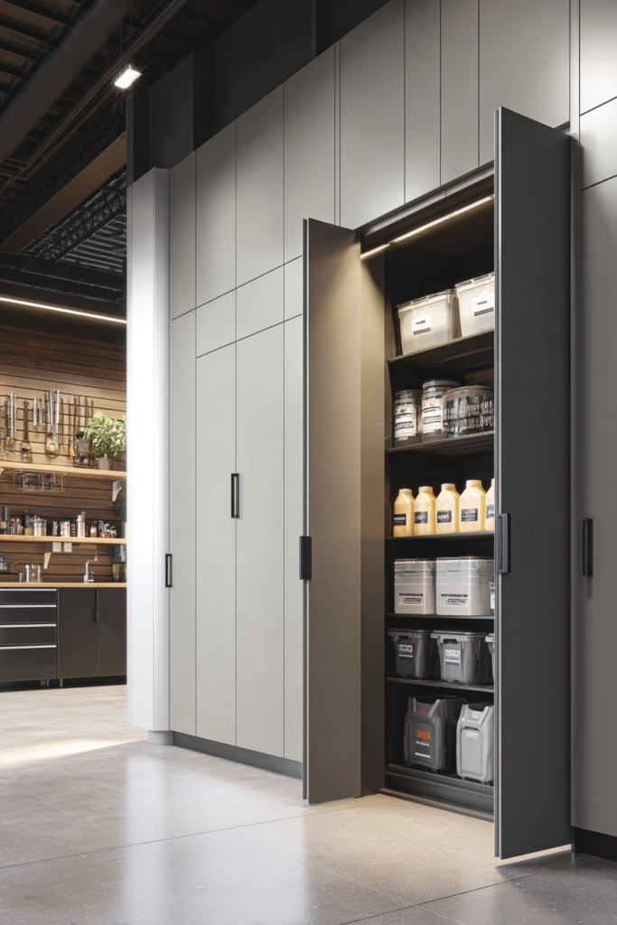 Lockable Garage Closets