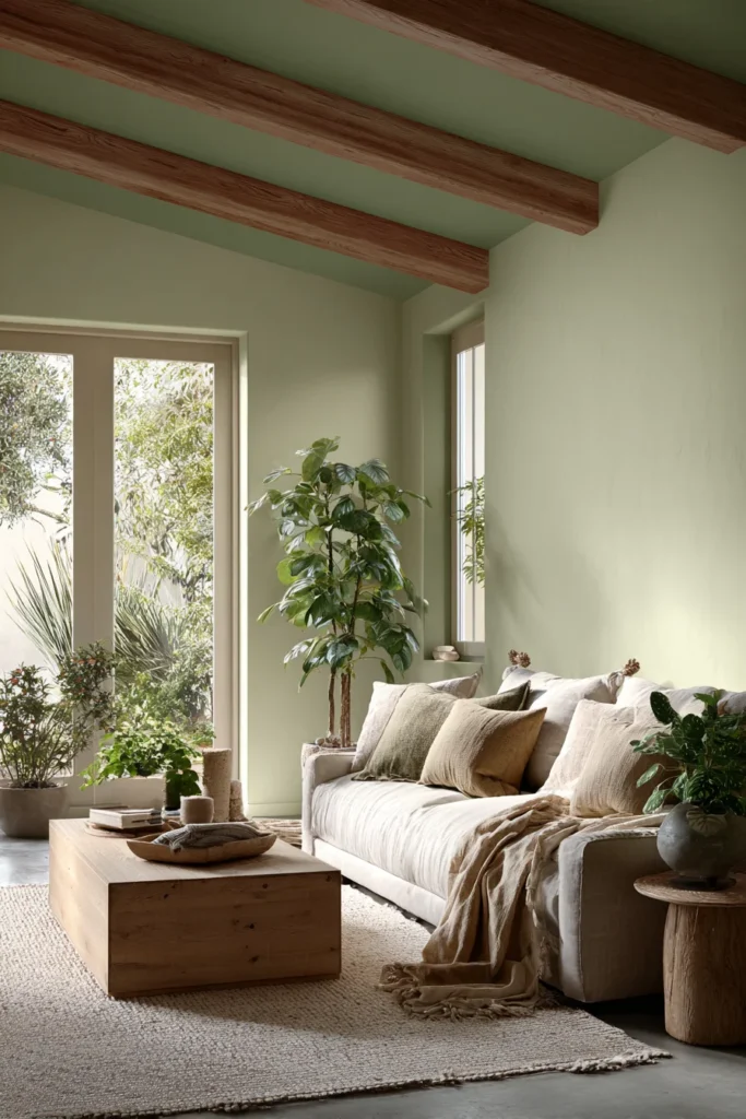 Nature Inspired Green Ceiling