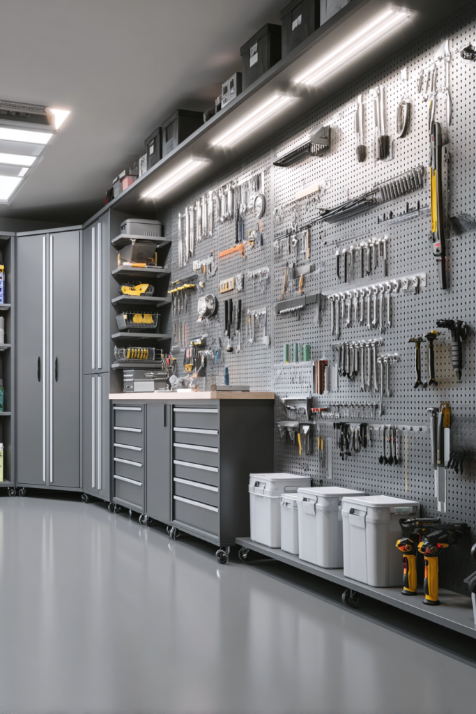 Pegboard and Closet Combo