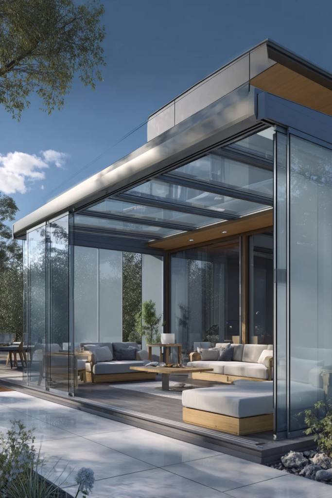 Sliding panel patio enclosures