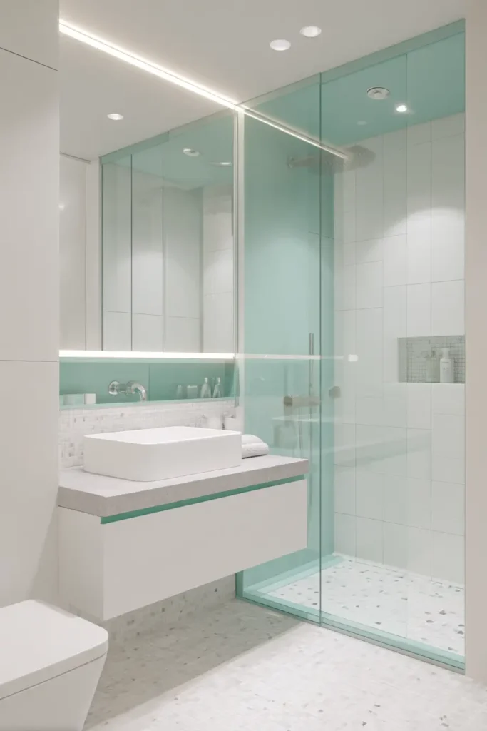 Small Bathroom Teal Design Ideas That Do Not Feel Tight