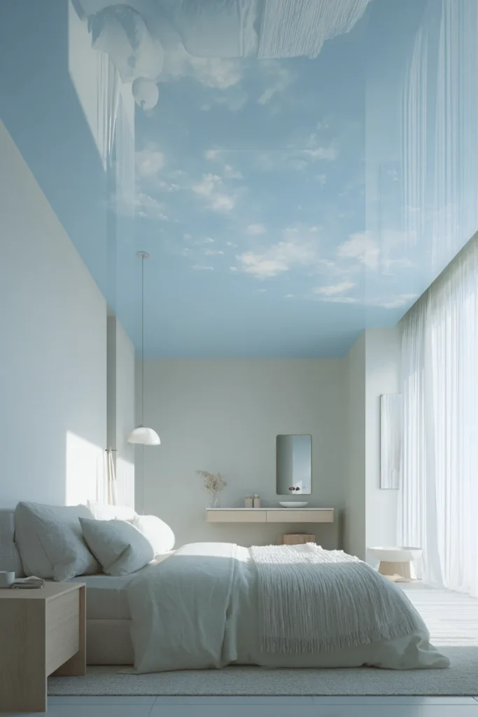 Soft Sky Blue Ceiling