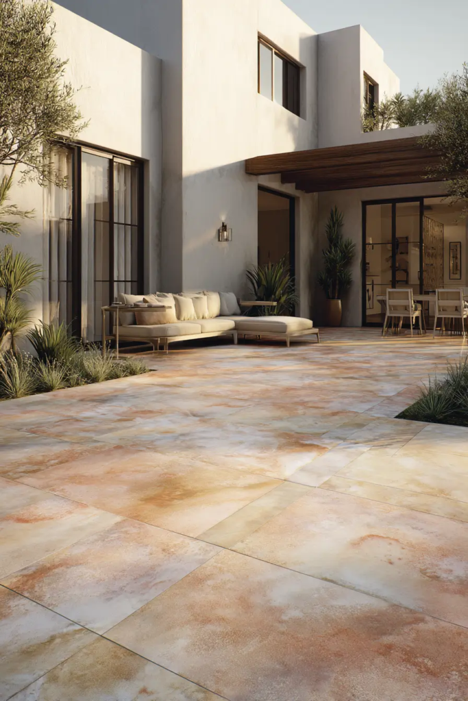 Stained and Colored Concrete Patio Ideas