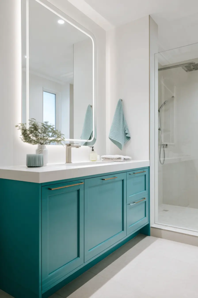 Teal Vanity Bathroom Ideas