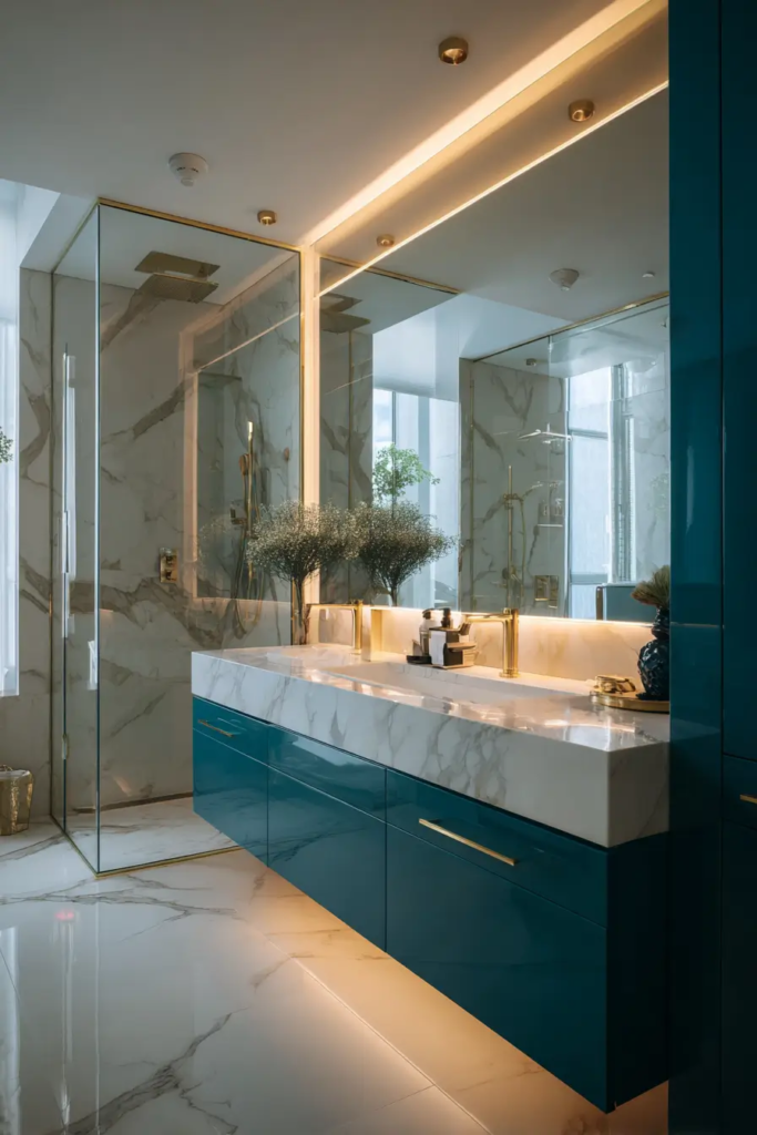 Teal and Gold Bathroom Ideas for a Premium Look