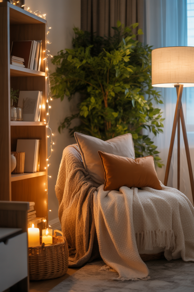 12. Fairy Light Reading Corner