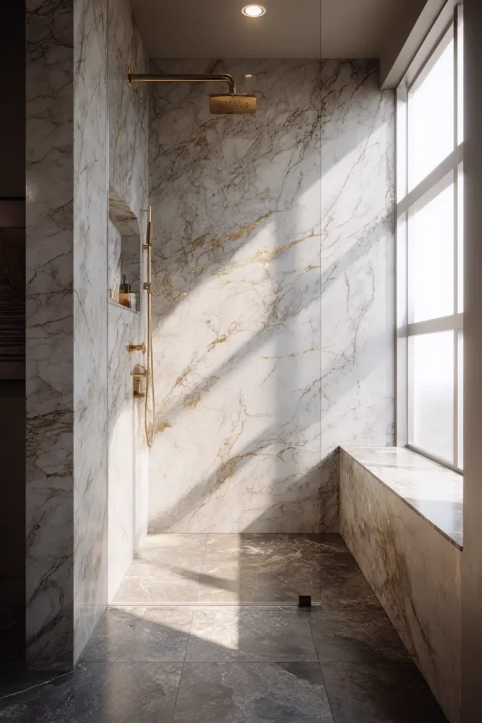 12. Natural Stone Finishes for Luxury Appeal