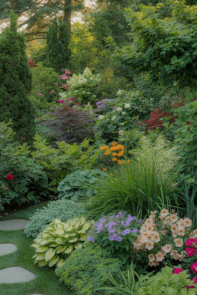13. Use layered plant heights