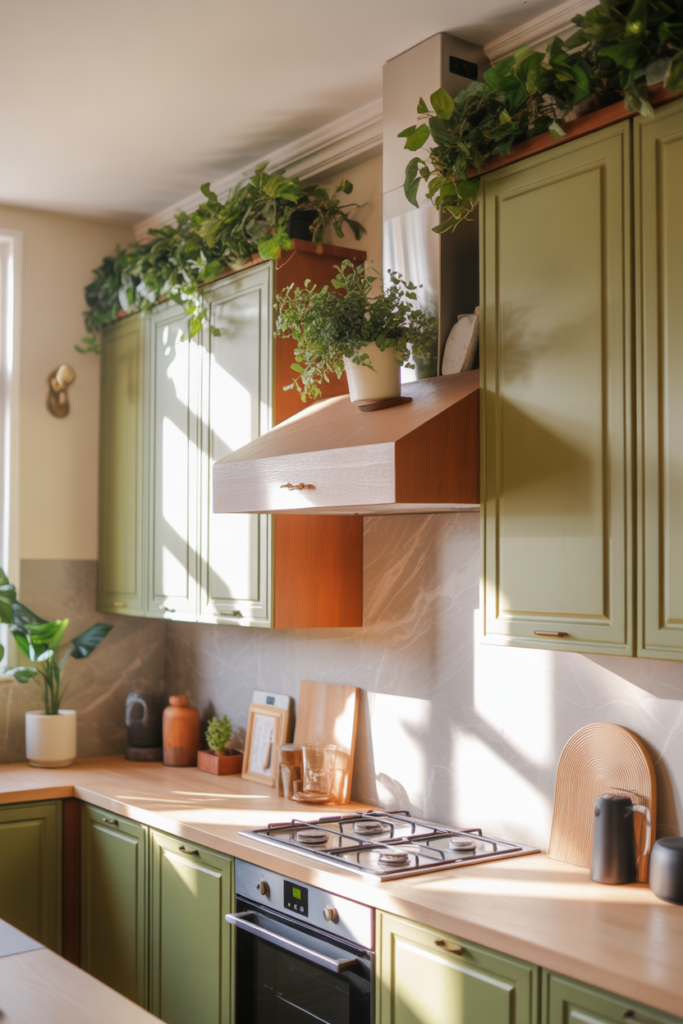 2. Add Greenery with Real or Faux Plants