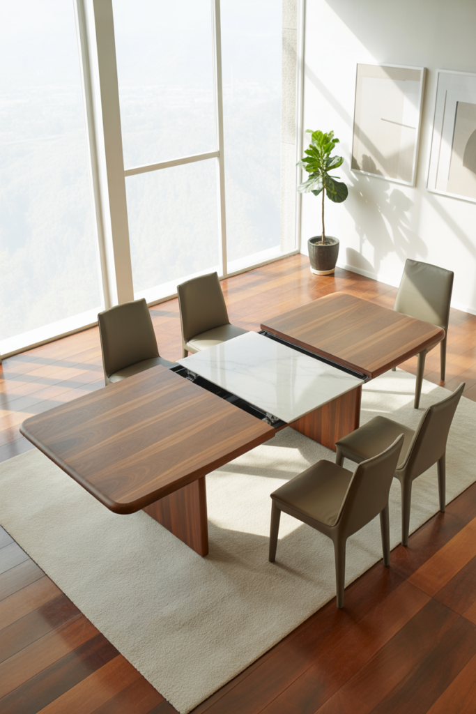 4. Choose an Extendable Dining Table