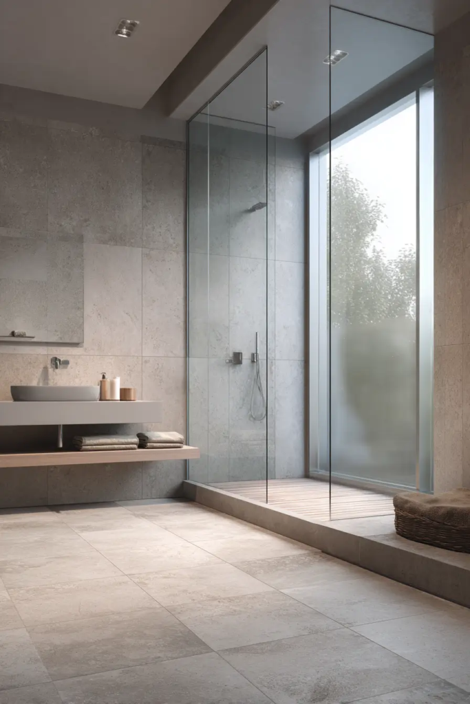 5. Use Large Format Tiles for a Seamless Look