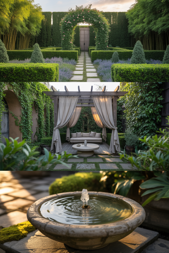6. Add a water feature for sound privacy