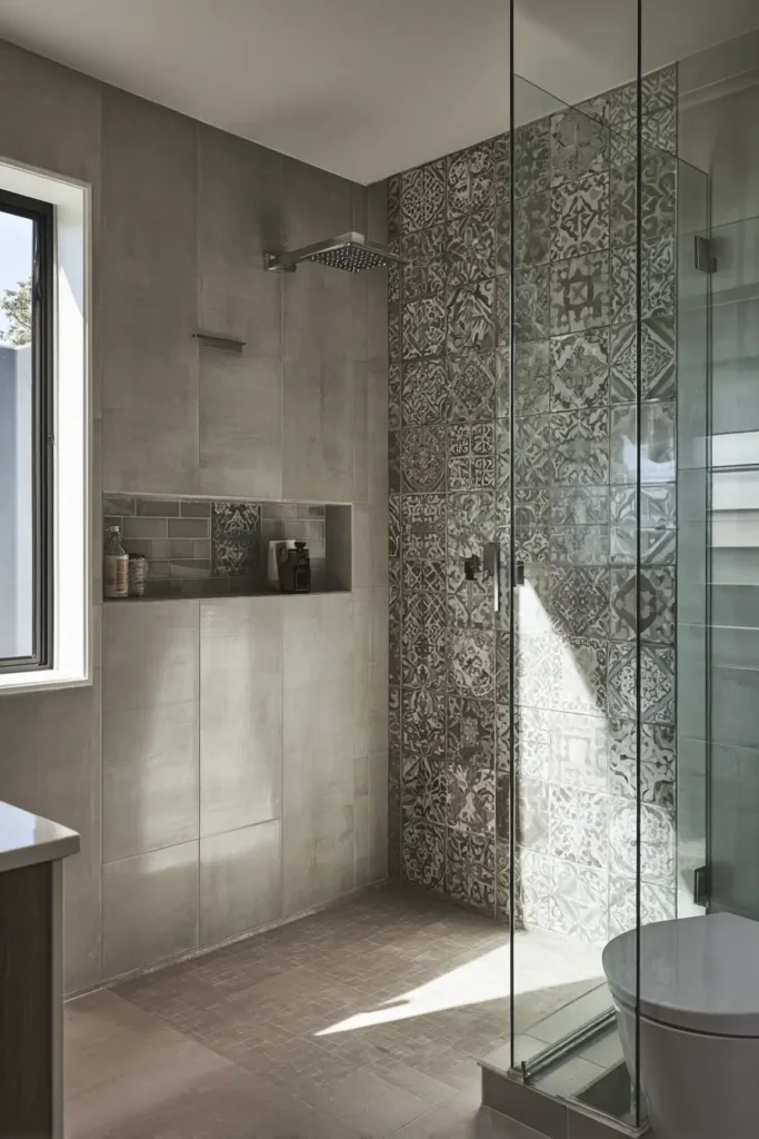 9. Statement Tiles for a Bold Design