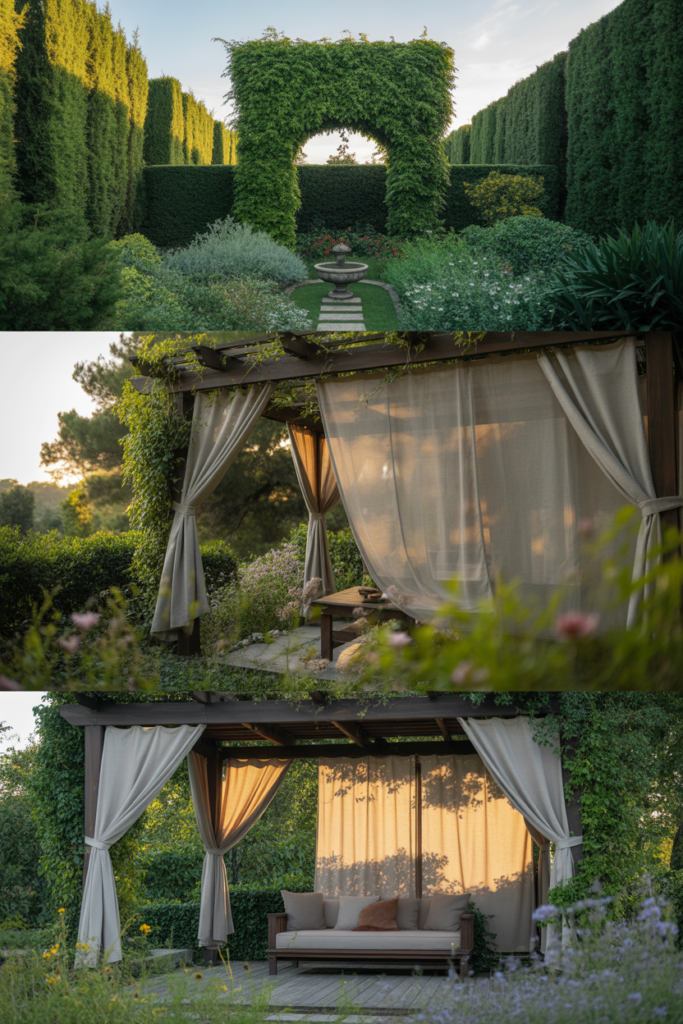 9. Use outdoor curtains
