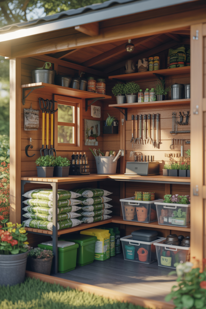 A Shed That Actually Stays Organized