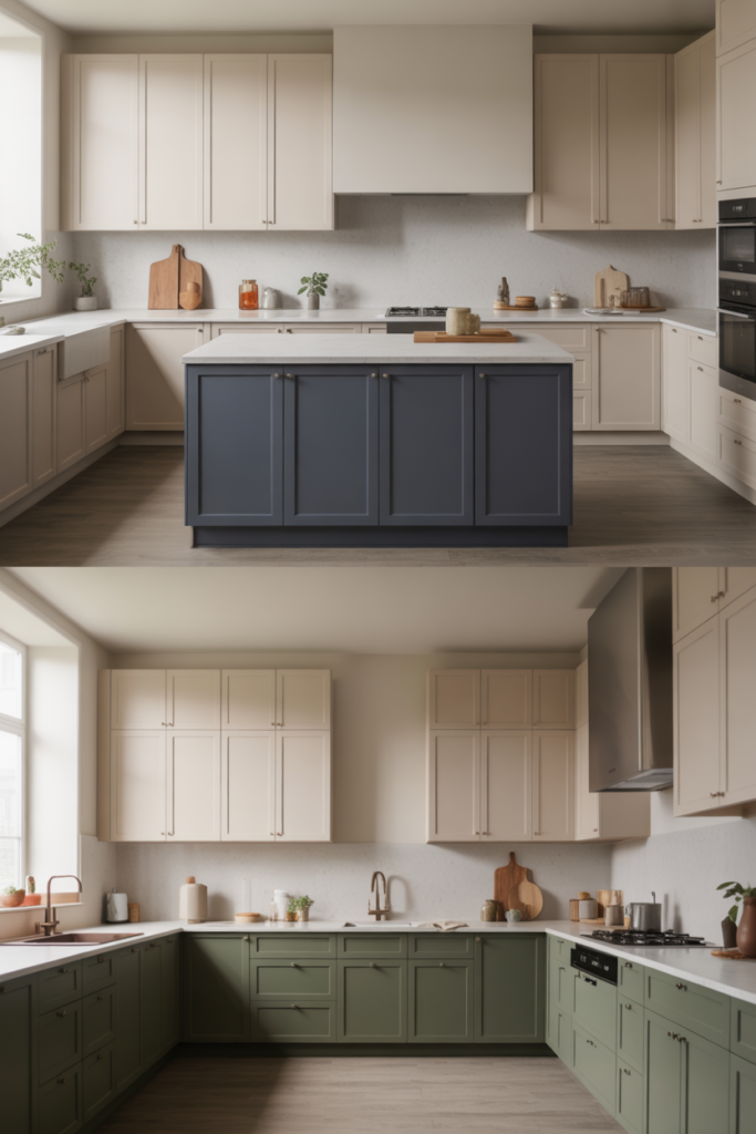 Accent Cabinets for a Simple Color Change