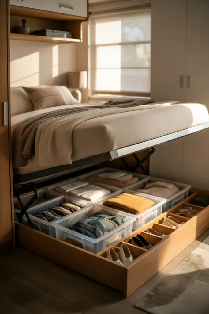 Add Under Bed Storage for Hidden Organization