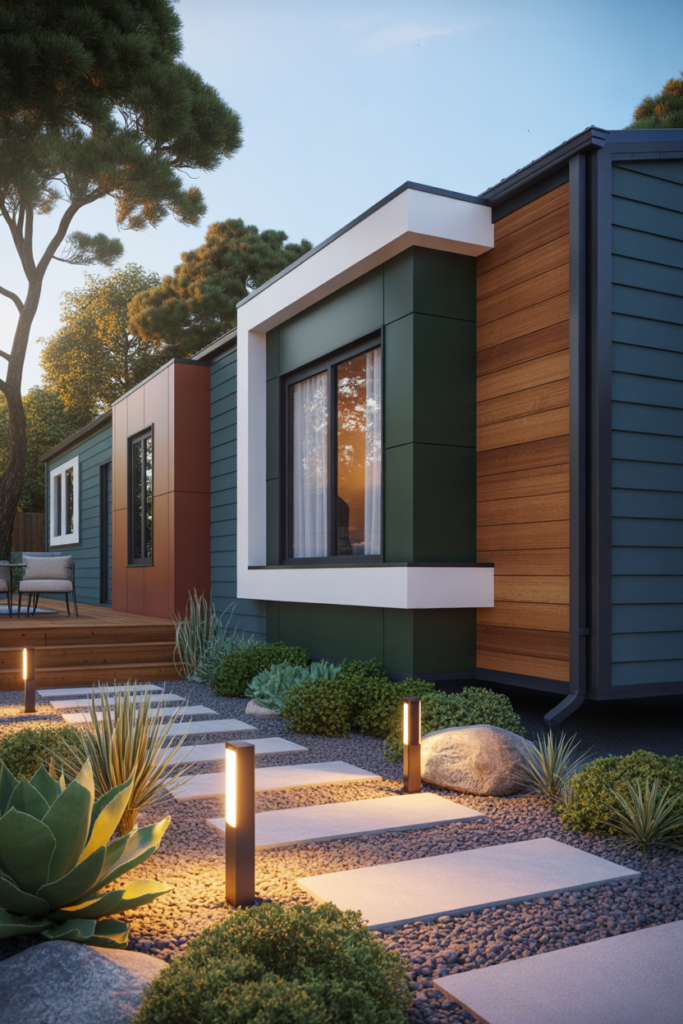Bold and Contemporary Mobile Home Color Ideas