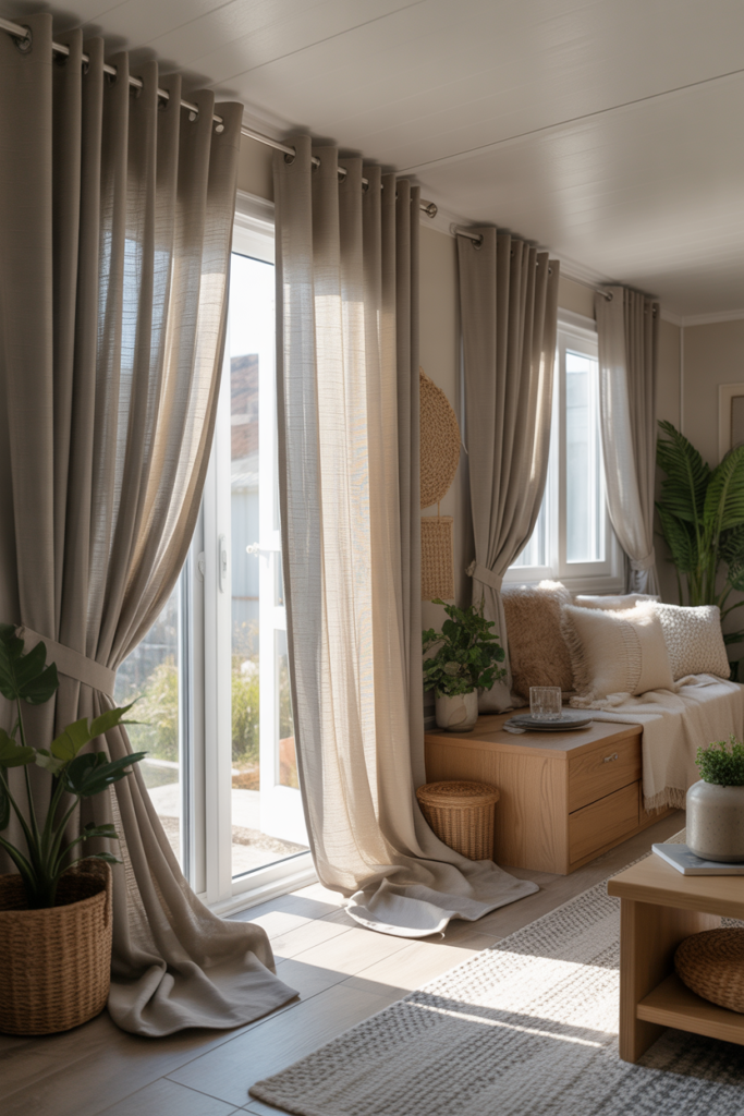 Ceiling to Floor Curtains for a Taller Look