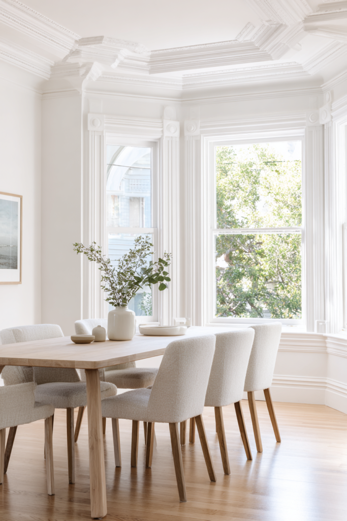 Classic White Dining Room Paint Ideas