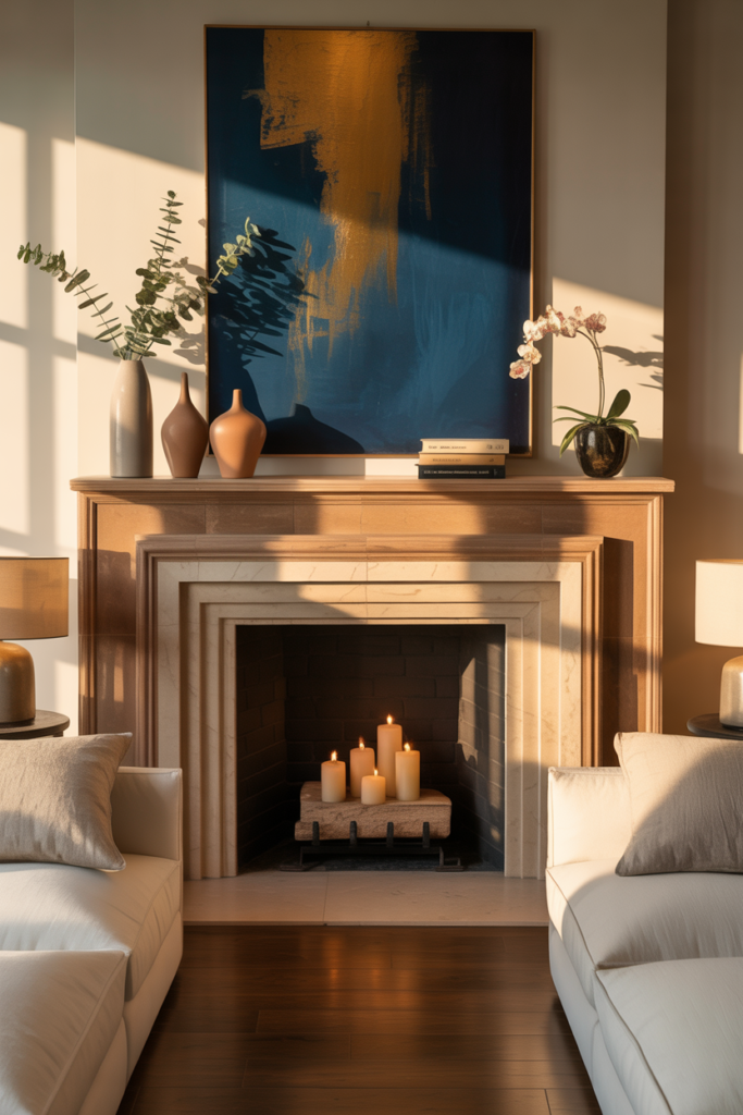 Keep the Fireplace Clutter Free