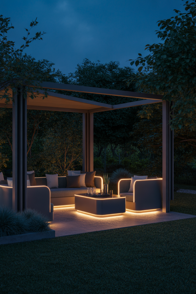 LED Light Furniture for Evening Use