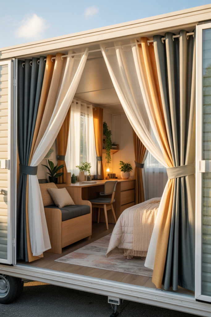 Layered Curtains for Flexible Control