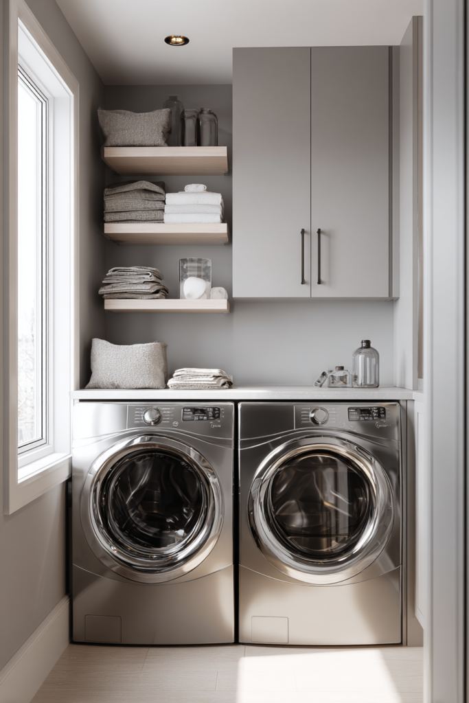 Light Gray Laundry Room Paint Colors for a Clean Look