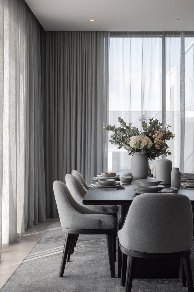 Monochrome Dining Room Color Ideas