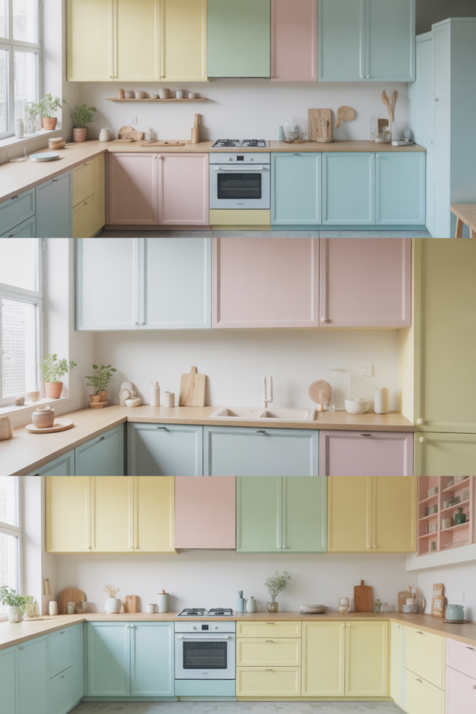 Pastel Cabinets for Light and Creative Spaces