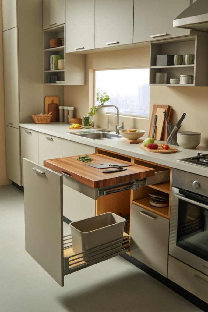 Pull Out Cutting Block Stations