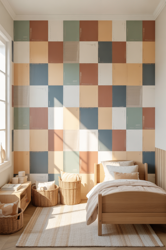 Retro Checkerboard Accent Walls