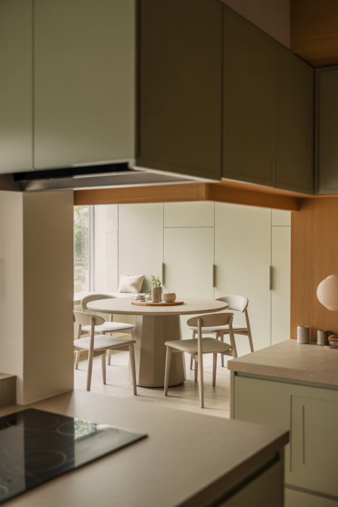Round Table Kitchen Nook Layouts