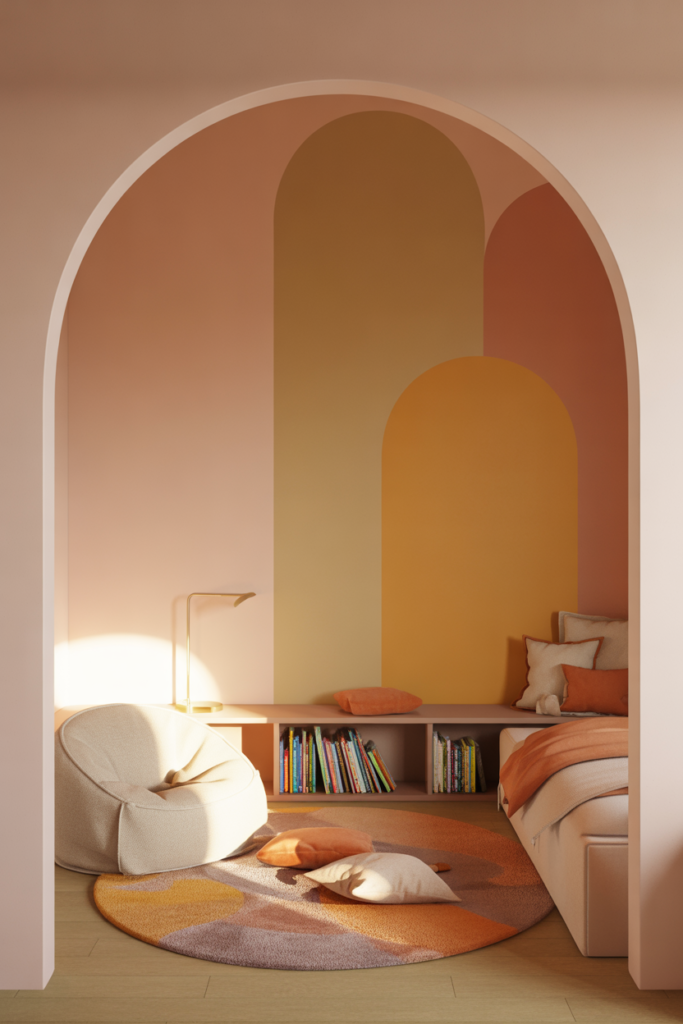 Storybook Reading Nook Paint Zones