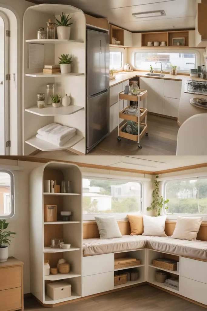 Turn Awkward Corners into Storage Zones