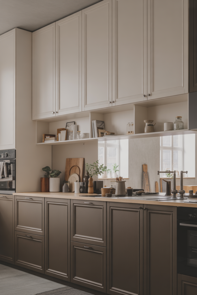 Two Tone Cabinet Ideas for Balanced Design