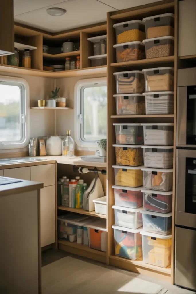 Use Clear Containers to Reduce Clutter